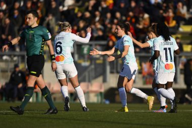 Marta Teresa Pandini of F.C. Inter Women during the 17th day of the Serie A Championship between A.S. Roma Women and F.C. Inter Women at the Stadio Tre Fontane on 11th of February, 2023 in Rome, Italy. - Credit: Domenico Cippitelli/LiveMedi