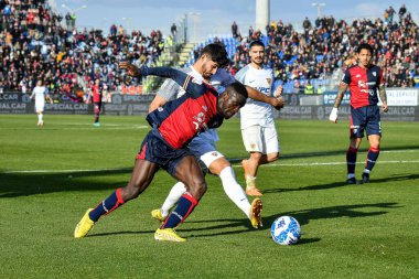 Zito Andre Sebastiao Luvumbo of Cagliari Calcio during Italian soccer Serie B match Cagliari Calcio vs Benevento Calcio at the Unipol Domus in Cagliari, Italy, February 11, 2023 - Credit: Luigi Can