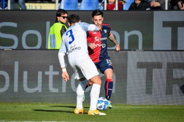 Vincenzo Millico of Cagliari Calcio during Italian soccer Serie B match Cagliari Calcio vs Benevento Calcio at the Unipol Domus in Cagliari, Italy, February 11, 2023 - Credit: Luigi Can