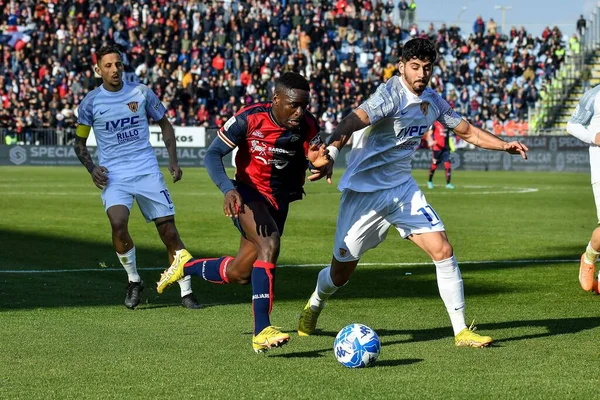 Zito Andre Sebastiao Luvumbo of Cagliari Calcio during Italian soccer Serie B match Cagliari Calcio vs Benevento Calcio at the Unipol Domus in Cagliari, Italy, February 11, 2023 - Credit: Luigi Can