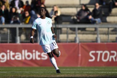 Tabitha Chawinga of F.C. Inter Women during the 17th day of the Serie A Championship between A.S. Roma Women and F.C. Inter Women at the Stadio Tre Fontane on 11th of February, 2023 in Rome, Italy. - Credit: Domenico Cippitelli/LiveMedi