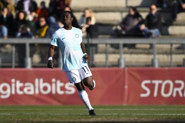 Tabitha Chawinga of F.C. Inter Women during the 17th day of the Serie A Championship between A.S. Roma Women and F.C. Inter Women at the Stadio Tre Fontane on 11th of February, 2023 in Rome, Italy. - Credit: Domenico Cippitelli/LiveMedi
