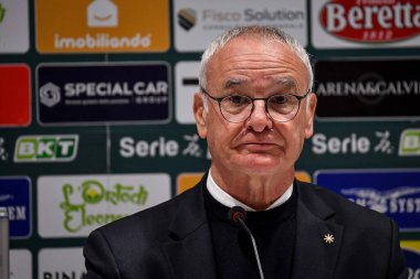 Claudio Ranieri Mister of Cagliari Calcio Conferenza Stampa during Italian soccer Serie B match Cagliari Calcio vs Benevento Calcio at the Unipol Domus in Cagliari, Italy, February 11, 2023 - Credit: Luigi Can