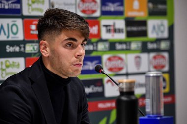 Adam Obert of Cagliari Calcio, Conferenza Stampa during Italian soccer Serie B match Cagliari Calcio vs Benevento Calcio at the Unipol Domus in Cagliari, Italy, February 11, 2023 - Credit: Luigi Can