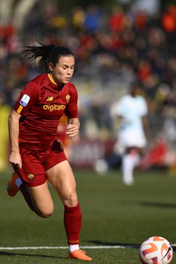 Emilie Bosshard Haavi of A.S. Roma during the 17th day of the Serie A Championship between A.S. Roma Women and F.C. Inter Women at the Stadio Tre Fontane on 11th of February, 2023 in Rome, Italy. - Credit: Domenico Cippitelli/LiveMedi
