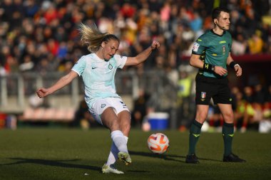 Stefanie Van Der Gragt of F.C. Inter Women during the 17th day of the Serie A Championship between A.S. Roma Women and F.C. Inter Women at the Stadio Tre Fontane on 11th of February, 2023 in Rome, Italy. - Credit: Domenico Cippitelli/LiveMedi