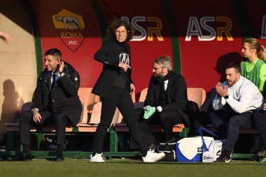 Rita Guarino of F.C. Inter Women during the 17th day of the Serie A Championship between A.S. Roma Women and F.C. Inter Women at the Stadio Tre Fontane on 11th of February, 2023 in Rome, Italy. - Credit: Domenico Cippitelli/LiveMedi