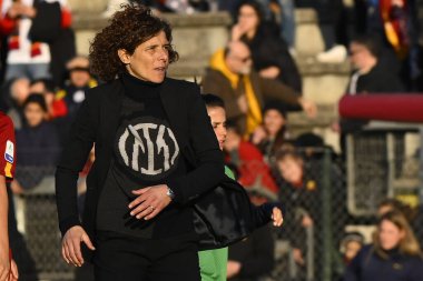 Rita Guarino of F.C. Inter Women during the 17th day of the Serie A Championship between A.S. Roma Women and F.C. Inter Women at the Stadio Tre Fontane on 11th of February, 2023 in Rome, Italy. - Credit: Domenico Cippitelli/LiveMedi