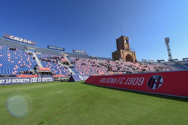 A view of Bologna stadium Renato Dall'Ara during italian soccer Serie A match Bologna FC vs AC Monza at the Renato Dall'Ara stadium in Bologna, Italy, February 12, 2023 - Credit: Gianluca Ricc