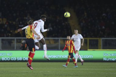 Tammy Abraham (Roma) in action during italian soccer Serie A match US Lecce vs AS Roma at the Via Del Mare stadium in Lecce, Italy, February 11, 2023 - Credit: Massimiliano Carnabuc