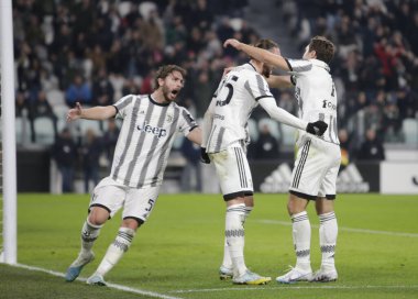Adrien Rabiot of Juventus celebrating after a goal  during the Italian serie A, football match between Juventus Fc and Acf Fiorentina on 12 February 2023 at Allianz Stadium, Turin, Italy. Photo Ndrerim Kaceli - Credit: Nderim Kaceli/LiveMedi