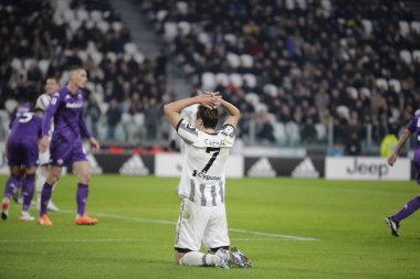 Federico Chiesa of Juventus during the Italian serie A, football match between Juventus Fc and Acf Fiorentina on 12 February 2023 at Allianz Stadium, Turin, Italy. Photo Ndrerim Kaceli - Credit: Nderim Kaceli/LiveMedi