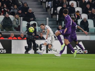 Federico Chiesa of Juventus during the Italian serie A, football match between Juventus Fc and Acf Fiorentina on 12 February 2023 at Allianz Stadium, Turin, Italy. Photo Ndrerim Kaceli - Credit: Nderim Kaceli/LiveMedi