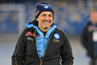 Luciano Spalletti coach of SSC Napoli 1926  during the Italian Serie A 2022/2023 football match between Napoli vs Cremonese on February 12, 2023 at the Stadium Maradona in Naples, Italy - Credit: Salvatore Varo/LiveMedi