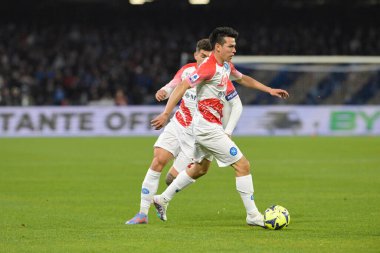 Hirving Lozano (11) SSC Napoli 1926 control the ball during the Italian Serie A 2022/2023 football match between Napoli vs Cremonese on February 12, 2023 at the Stadium Maradona in Naples, Italy - Credit: Salvatore Varo/LiveMedi