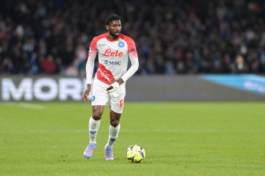 Andre-Frank Zambo Anguissa (99) SSC Napoli 1926 control the ball during the Italian Serie A 2022/2023 football match between Napoli vs Cremonese on February 12, 2023 at the Stadium Maradona in Naples, Italy - Credit: Salvatore Varo/LiveMedi
