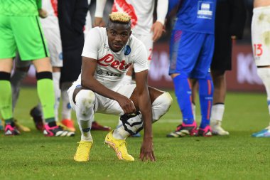 Victor Osimhen of SSC Napoli   during the Serie A match between SSC Napoli v Cremonese SC at Diego Armando Maradona  Stadium  - Credit: Agostino Gemito/LiveMedi