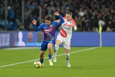 Leonardo Sernicola (17) U.S. Cremonese control the ball during the Italian Serie A 2022/2023 football match between Napoli vs Cremonese on February 12, 2023 at the Stadium Maradona in Naples, Italy - Credit: Salvatore Varo/LiveMedi