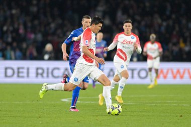 Minjae Kim (3) SSC Napoli 1926 control the ball during the Italian Serie A 2022/2023 football match between Napoli vs Cremonese on February 12, 2023 at the Stadium Maradona in Naples, Italy - Credit: Salvatore Varo/LiveMedi