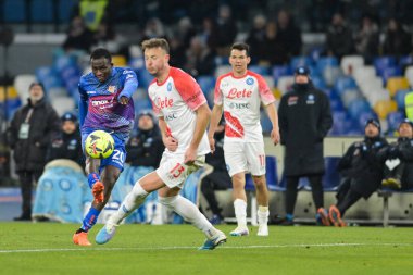 Felix Afena Gyan (20) U.S. Cremonese control the ball during the Italian Serie A 2022/2023 football match between Napoli vs Cremonese on February 12, 2023 at the Stadium Maradona in Naples, Italy - Credit: Salvatore Varo/LiveMedi