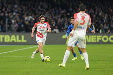 Khvicha Kvaratskhelia (77) SSC Napoli 1926 control the ball during the Italian Serie A 2022/2023 football match between Napoli vs Cremonese on February 12, 2023 at the Stadium Maradona in Naples, Italy - Credit: Salvatore Varo/LiveMedi