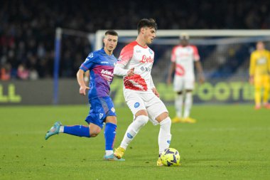 Eljif Elmas (7) SSC Napoli 1926 control the ball during the Italian Serie A 2022/2023 football match between Napoli vs Cremonese on February 12, 2023 at the Stadium Maradona in Naples, Italy - Credit: Salvatore Varo/LiveMedi