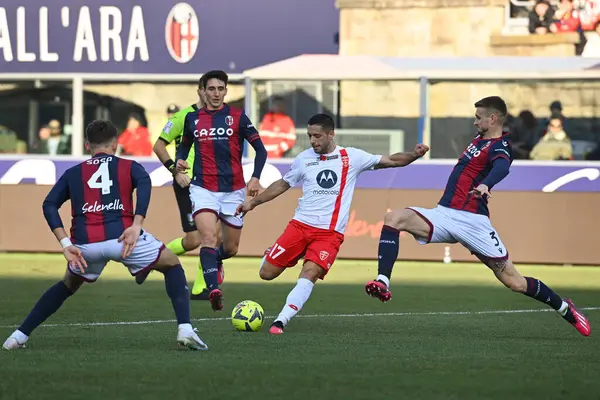 Gianluca Caprari (AC Monza) in action during italian soccer Serie A match Bologna FC vs AC Monza at the Renato Dall'Ara stadium in Bologna, Italy, February 12, 2023 - Credit: Gianluca Ricc