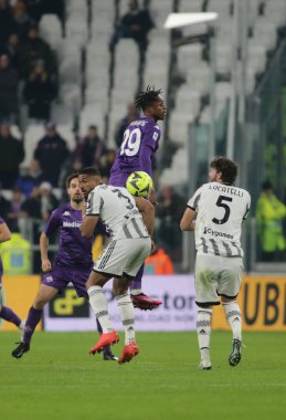 Cristian Kouakou Kouame of Acf Fiorentina during the Italian serie A, football match between Juventus Fc and Acf Fiorentina on 12 February 2023 at Allianz Stadium, Turin, Italy. Photo Ndrerim Kaceli - Credit: Nderim Kaceli/LiveMedi