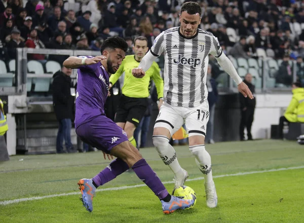 Filip Kostic of Juventus during the Italian serie A, football match between Juventus Fc and Acf Fiorentina on 12 February 2023 at Allianz Stadium, Turin, Italy. Photo Ndrerim Kaceli - Credit: Nderim Kaceli/LiveMedi