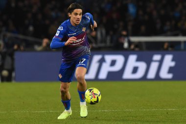 Leonardo Sernicola of US Cremonese in action  during the Serie A match between SSC Napoli v US Cremonese at  Stadio Diego Armando Maradona  - Credit: Agostino Gemito/LiveMedi