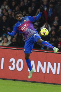 Emanuel Aiwu of US Cremonese in action during the Serie A match between SSC Napoli v US Cremonese at  Stadio Diego Armando Maradona  - Credit: Agostino Gemito/LiveMedi
