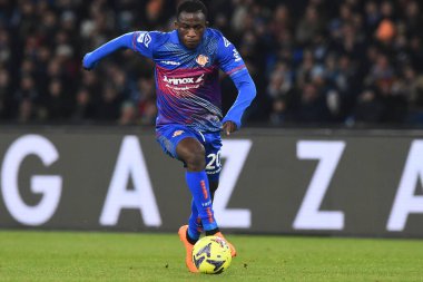 Felix Afena -Gyan of US Cremonese in action during the Serie A match between SSC Napoli v US Cremonese at  Stadio Diego Armando Maradona  - Credit: Agostino Gemito/LiveMedi