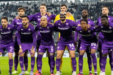 Fiorentina Line Up during italian soccer Serie A match Juventus FC vs ACF Fiorentina at the Allianz Stadium in Turin, Italy, February 12, 2023 - Credit: Nicolas Morassutt