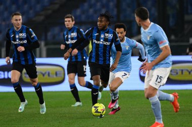 Ademola Lookman (Atalanta) during the Italian Football Championship League A 2022/2023 match between SS Lazio vs Atalanta BC at the Olimpic Stadium in Rome on 11 February 2023. - Credit: Fabrizio Corradetti/LiveMedi