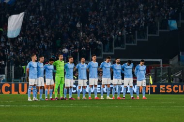 ss lazio team during italian soccer Serie A match SS Lazio vs Atalanta BC at the Olimpico stadium in Rome, Italy, February 11, 2023 - Credit: Raffaele Cont