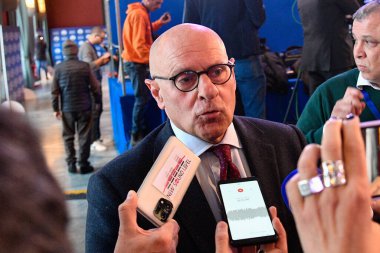 Electoral committee for Francesco Rocca president on February 13 2023 in Rome, Italy in the photo: Fabio Rampelli
(Photo by Fabrizio Corradetti / Livemedia) - Credit: Fabrizio Corradetti/LiveMedi