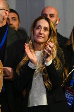 Electoral committee for Francesco Rocca president on February 13 2023 in Rome, Italy in the photo: Arianna Meloni
(Photo by Fabrizio Corradetti / Livemedia) - Credit: Fabrizio Corradetti/LiveMedi