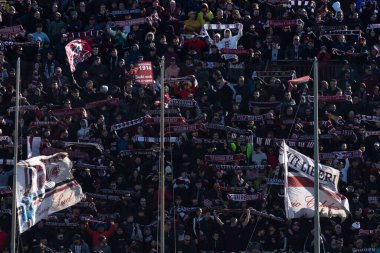 Fans of Reggina during Italian soccer Serie B match Reggina 1914 vs AC Pisa at the Oreste Granillo stadium in Reggio Calabria, Italy, February 11, 2023 - Credit: Valentina Giannetton