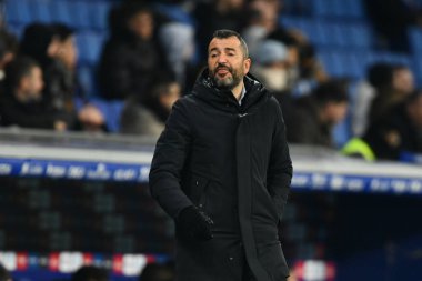 Head Coach Diego Martinez (RCD Espanyol) during Spanish football La Liga match Espanyol vs Real Sociedad at the RCD Espanyol Stadium in Barcelona, Spain, February 13, 2023 - Credit: Felipe Mondin