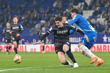 Carlos Fernandez (Real Sociedad) during Spanish football La Liga match Espanyol vs Real Sociedad at the RCD Espanyol Stadium in Barcelona, Spain, February 13, 2023 - Credit: Felipe Mondin