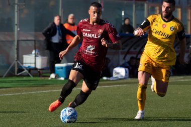 Bouah Devid Reggina portrait during Italian soccer Serie B match Reggina 1914 vs AC Pisa at the Oreste Granillo stadium in Reggio Calabria, Italy, February 11, 2023 - Credit: Valentina Giannetton