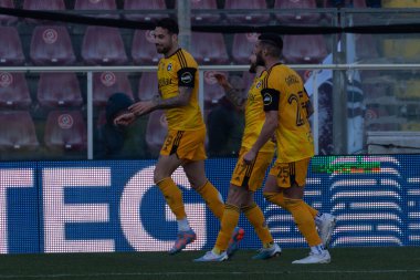 Gliozzi Ettore Pisa celebrates a gol 0-2 during Italian soccer Serie B match Reggina 1914 vs AC Pisa at the Oreste Granillo stadium in Reggio Calabria, Italy, February 11, 2023 - Credit: Valentina Giannetton