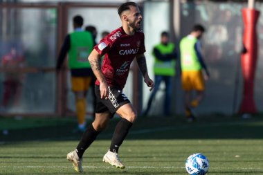 Canotto Luigi Reggina carries the ball during Italian soccer Serie B match Reggina 1914 vs AC Pisa at the Oreste Granillo stadium in Reggio Calabria, Italy, February 11, 2023 - Credit: Valentina Giannetton