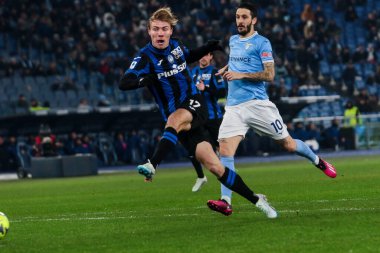 Rasmus Hojlund of Atalanta during italian soccer Serie A match SS Lazio vs Atalanta BC at the Olimpico stadium in Rome, Italy, February 11, 2023 - Credit: Raffaele Cont