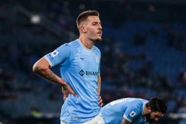 Sergej Milinkovic-Savic of SS LAZIO during italian soccer Serie A match SS Lazio vs Atalanta BC at the Olimpico stadium in Rome, Italy, February 11, 2023 - Credit: Raffaele Cont