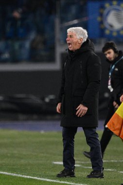 Gian Piero Gasperini coach (Atalanta) during the Italian Football Championship League A 2022/2023 match between SS Lazio vs Atalanta BC at the Olimpic Stadium in Rome on 11 February 2023. - Credit: Fabrizio Corradetti/LiveMedi