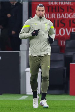 Zlatan Ibrahimovic of AC Milan warms up during Serie A 2022/23 football match between AC Milan and Torino FC at San Siro Stadium, Milan, Italy on February 10, 2023 - Credit: Fabrizio Carabelli/LiveMedi