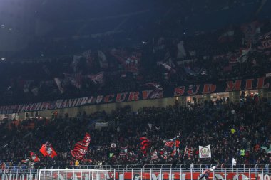 AC Milan supporters during Serie A 2022/23 football match between AC Milan and Torino FC at San Siro Stadium, Milan, Italy on February 10, 2023 - Credit: Fabrizio Carabelli/LiveMedi