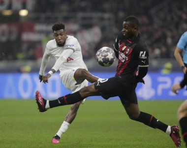 Emerson Royal of Tottenham Hotspur during the Uefa Champions League, football game between Ac Milan and Tottenham Hotspur on 14 February 2023 at San Siro Stadium, Milan, Italy. Photo Ndrerim Kaceli - Credit: Nderim Kaceli/LiveMedi