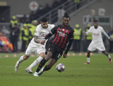 Rafael Leao of AC Milan during the Uefa Champions League, football game between Ac Milan and Tottenham Hotspur on 14 February 2023 at San Siro Stadium, Milan, Italy. Photo Ndrerim Kaceli - Credit: Nderim Kaceli/LiveMedi